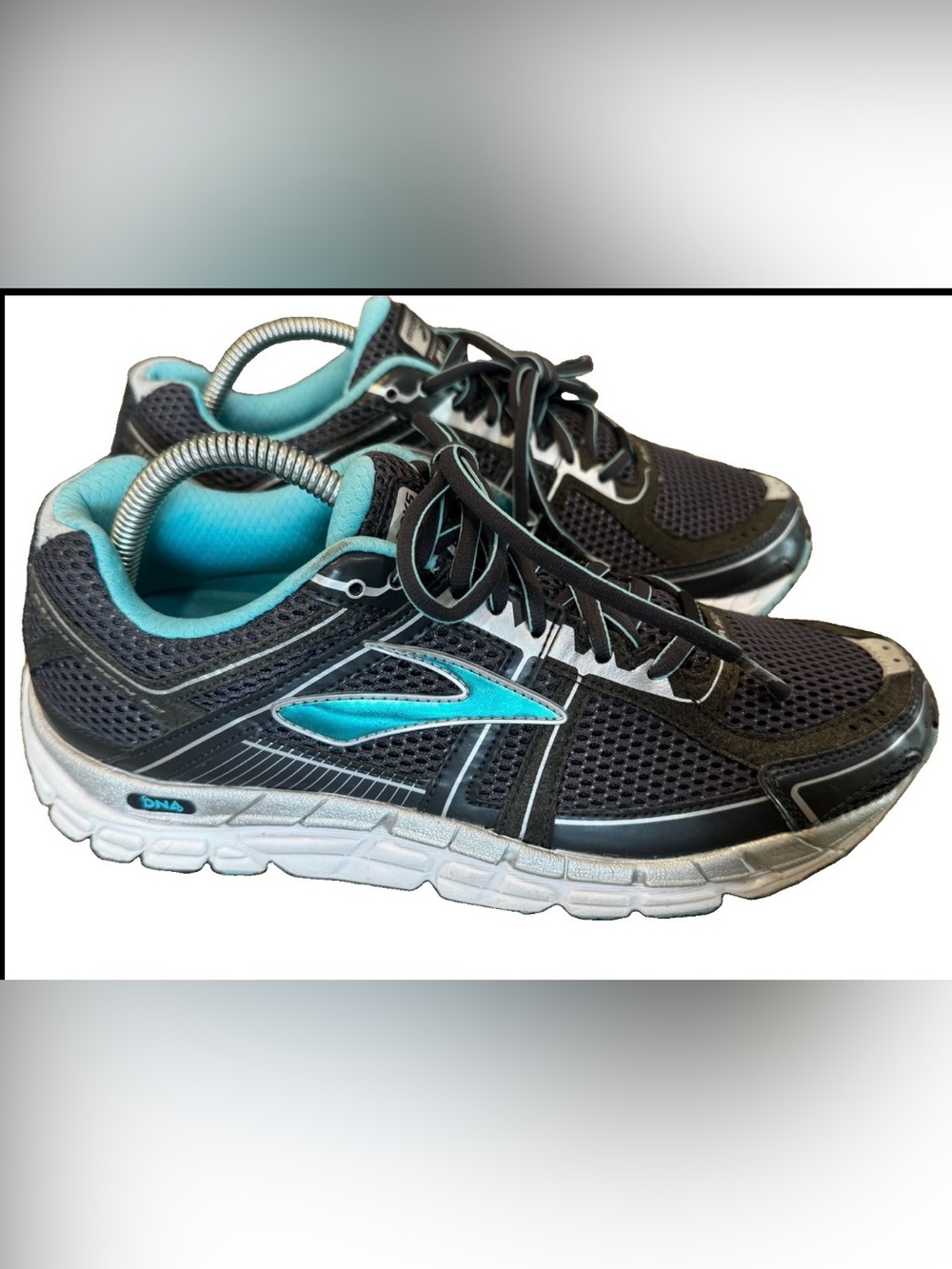 Brooks Addiction A12 Teal Silver Women’s Size 10 2E EXTRA WIDE Running Shoes